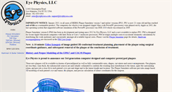 Desktop Screenshot of eyephysics.com