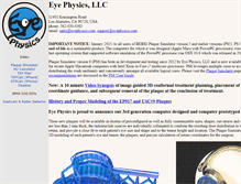 Tablet Screenshot of eyephysics.com